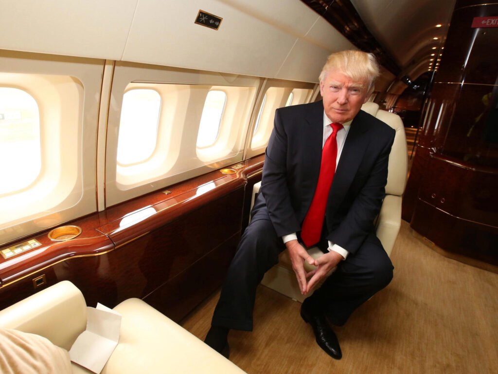 Trump in new private jet
